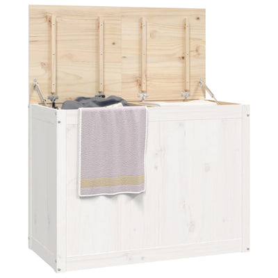 vidaXL Laundry Box 88.5x44x66 cm Solid Wood Pine