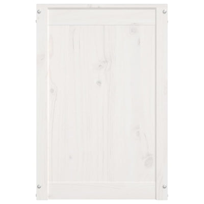 vidaXL Laundry Box 88.5x44x66 cm Solid Wood Pine