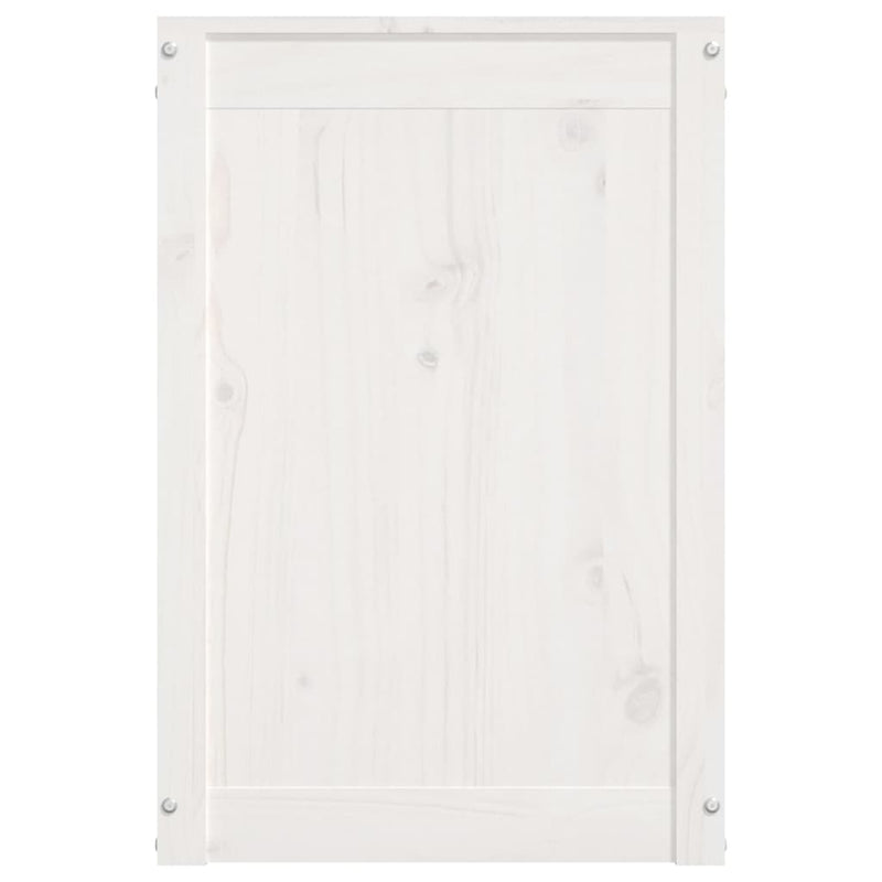 vidaXL Laundry Box 88.5x44x66 cm Solid Wood Pine