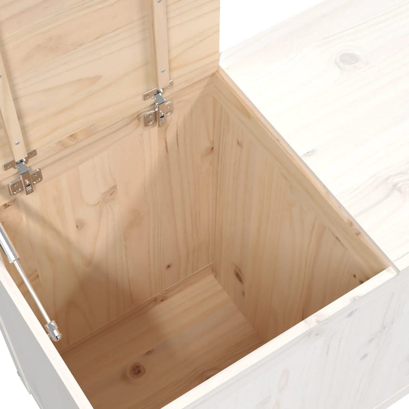 vidaXL Laundry Box 88.5x44x66 cm Solid Wood Pine