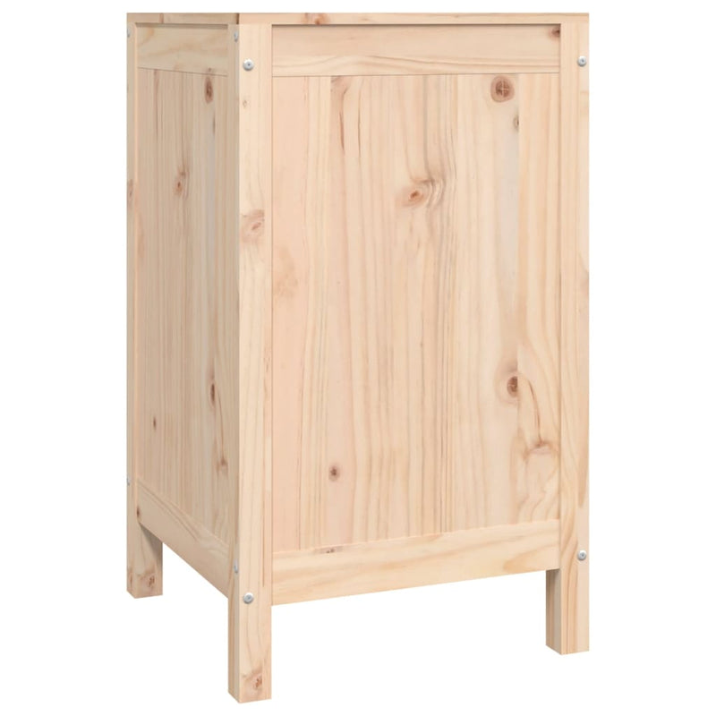 vidaXL Laundry Box 44x44x76 cm Solid Wood Pine
