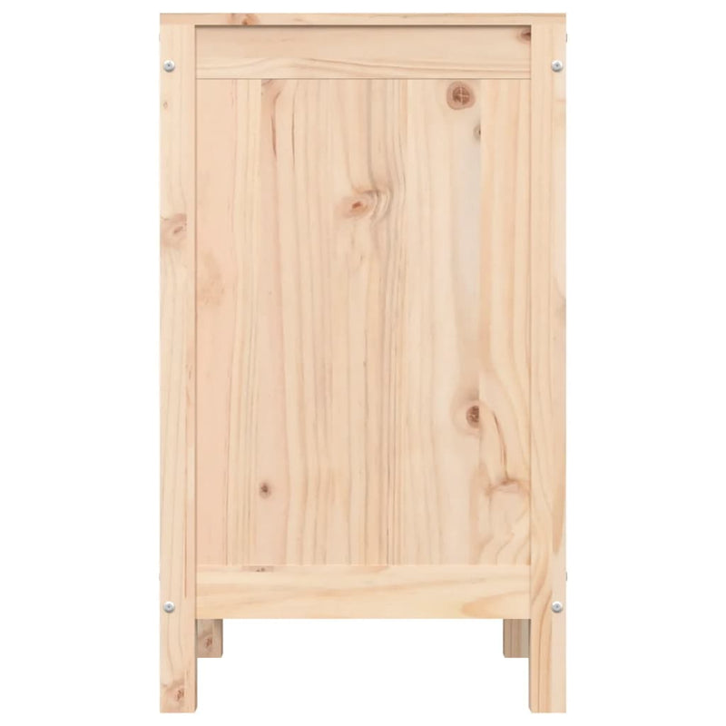 vidaXL Laundry Box 44x44x76 cm Solid Wood Pine
