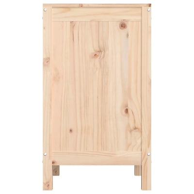 vidaXL Laundry Box 44x44x76 cm Solid Wood Pine
