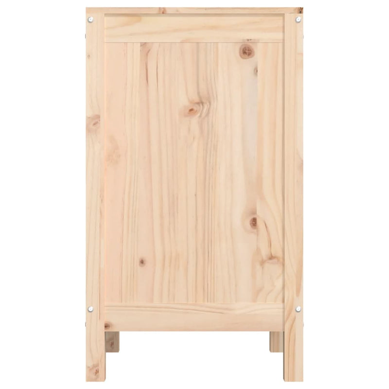 vidaXL Laundry Box 44x44x76 cm Solid Wood Pine