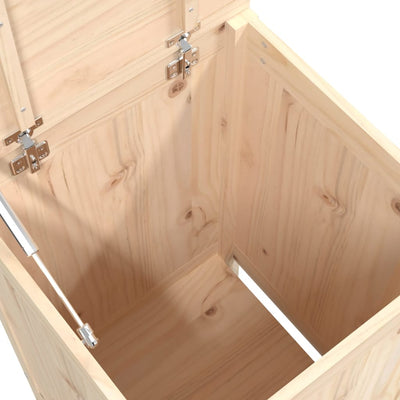 vidaXL Laundry Box 44x44x76 cm Solid Wood Pine