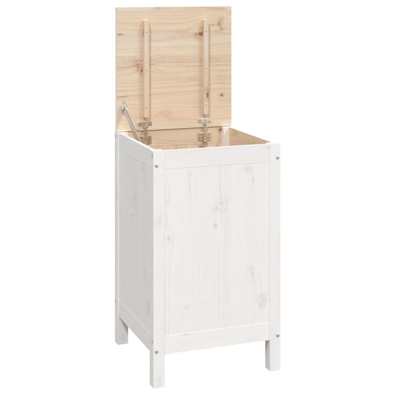 vidaXL Laundry Box 44x44x76 cm Solid Wood Pine