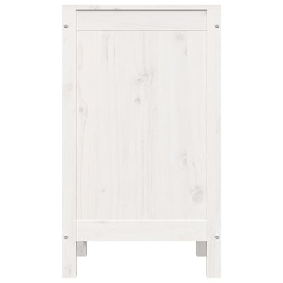 vidaXL Laundry Box 44x44x76 cm Solid Wood Pine