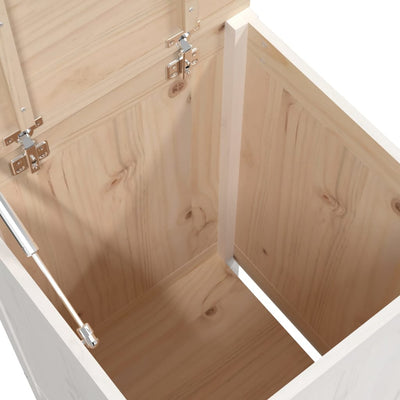 vidaXL Laundry Box 44x44x76 cm Solid Wood Pine