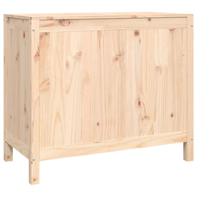 vidaXL Laundry Box 88.5x44x76 cm Solid Wood Pine