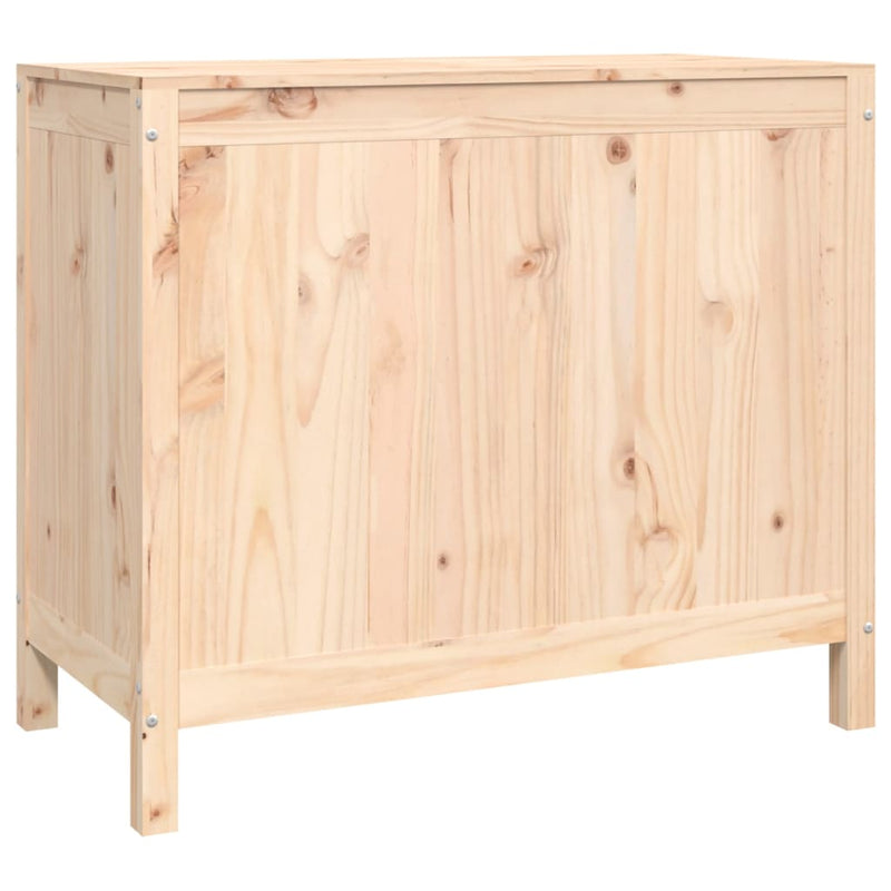 vidaXL Laundry Box 88.5x44x76 cm Solid Wood Pine