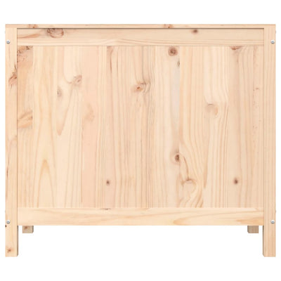 vidaXL Laundry Box 88.5x44x76 cm Solid Wood Pine
