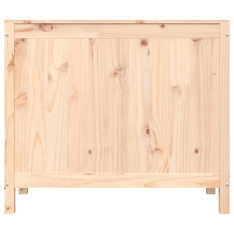 vidaXL Laundry Box 88.5x44x76 cm Solid Wood Pine