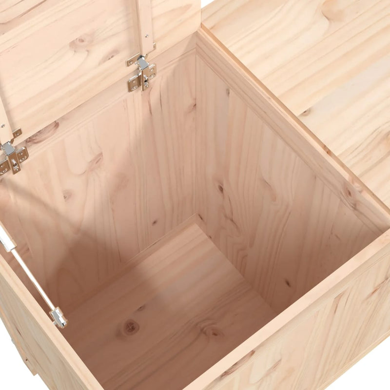 vidaXL Laundry Box 88.5x44x76 cm Solid Wood Pine