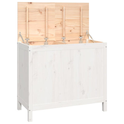 vidaXL Laundry Box 88.5x44x76 cm Solid Wood Pine