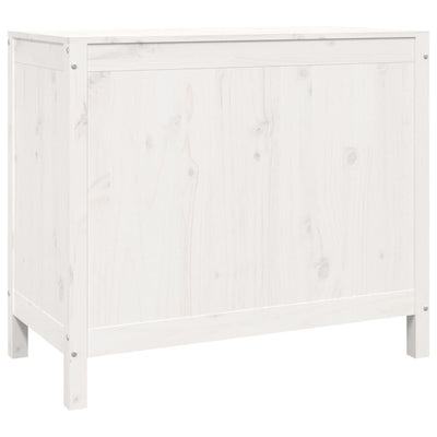vidaXL Laundry Box 88.5x44x76 cm Solid Wood Pine