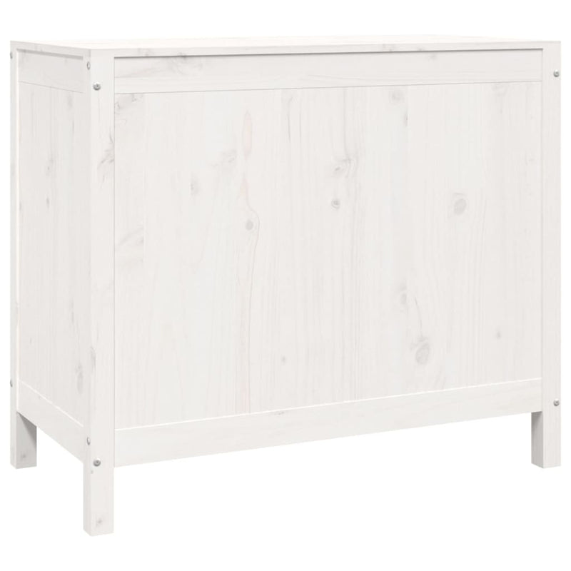 vidaXL Laundry Box 88.5x44x76 cm Solid Wood Pine
