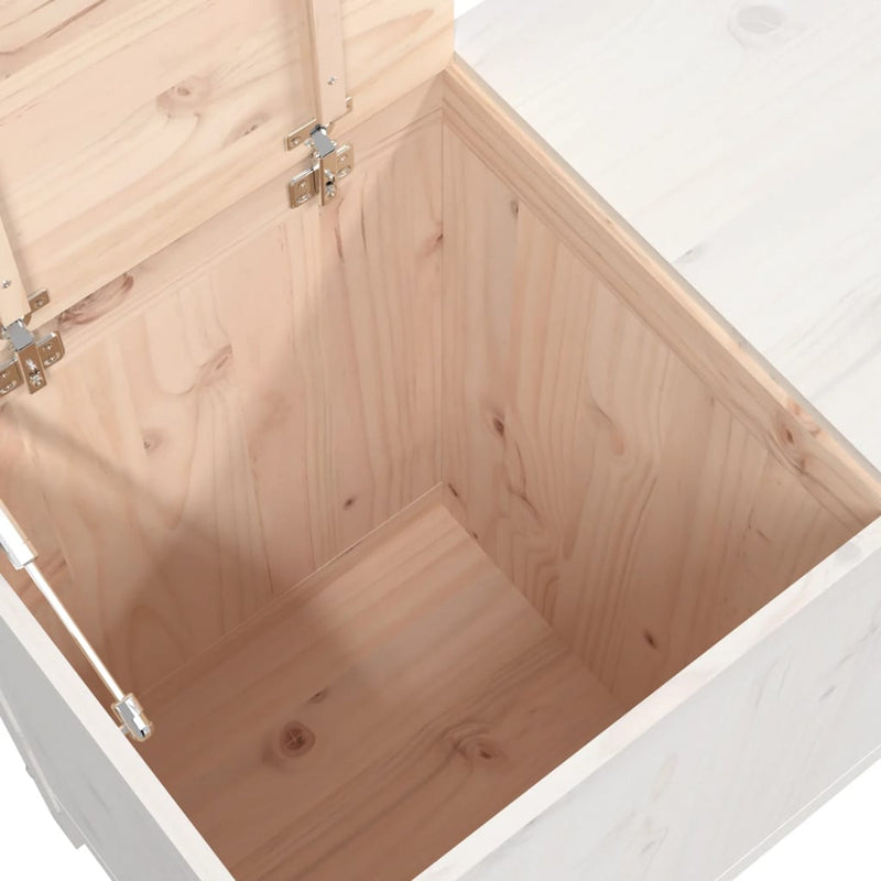 vidaXL Laundry Box 88.5x44x76 cm Solid Wood Pine