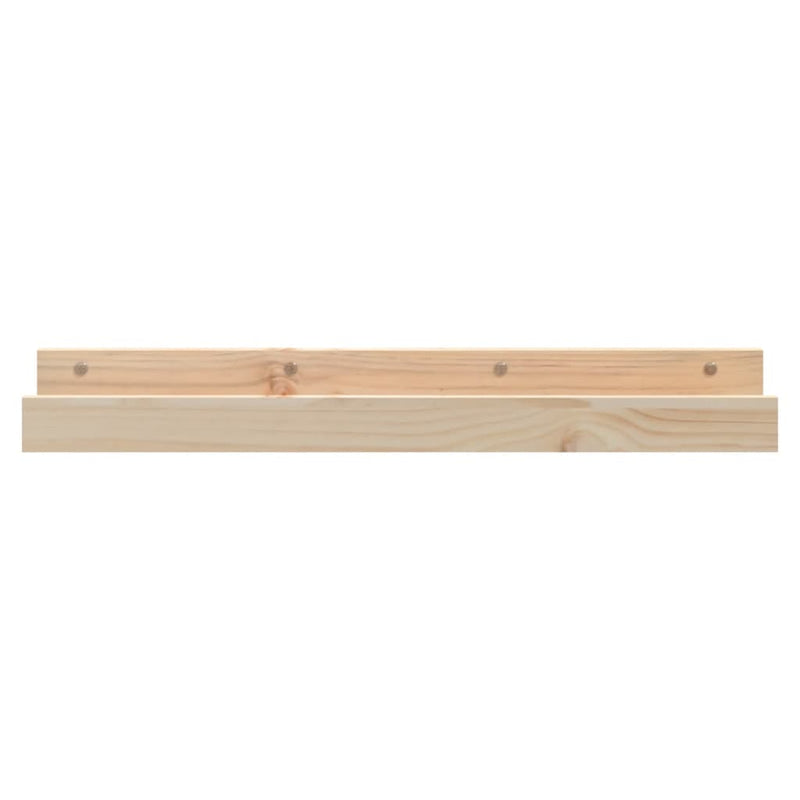 vidaXL Wall Shelves 2 pcs 110x12x9 cm Solid Wood Pine