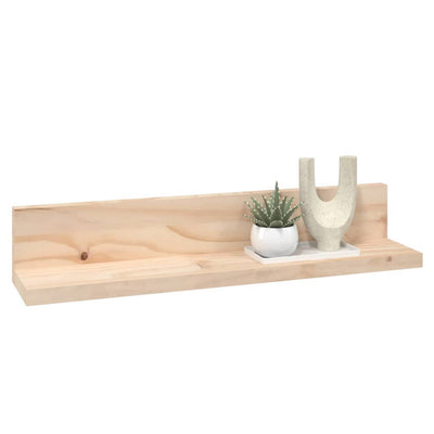 vidaXL Wall Shelves 2 pcs 110x12x9 cm Solid Wood Pine