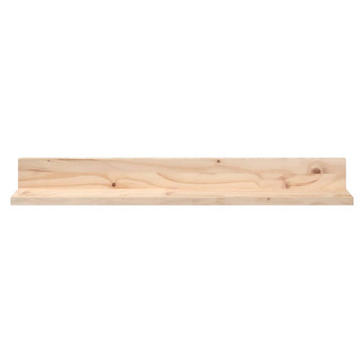 vidaXL Wall Shelves 2 pcs 110x12x9 cm Solid Wood Pine