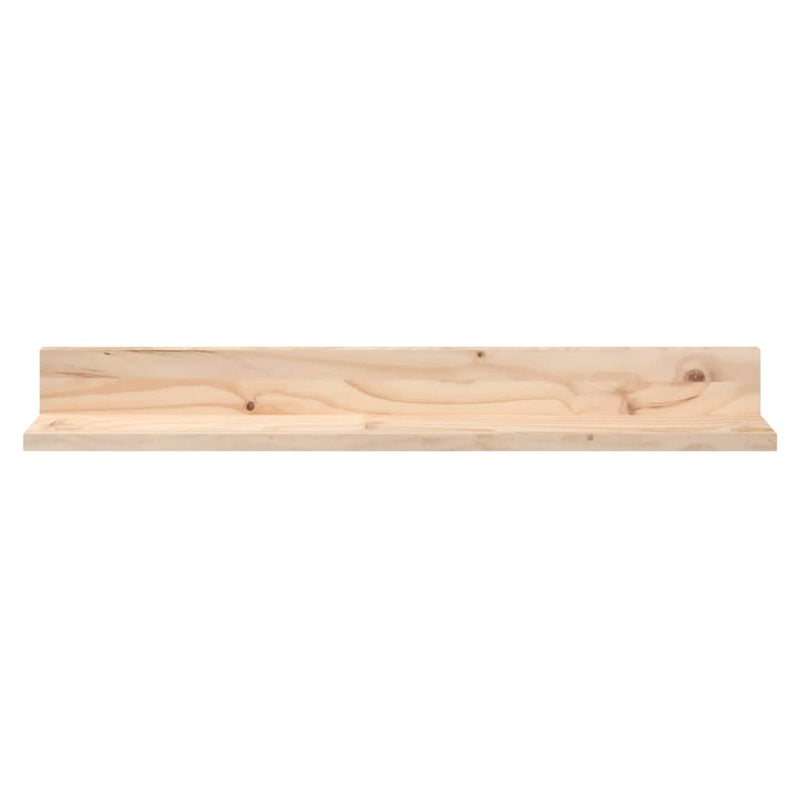 vidaXL Wall Shelves 2 pcs 110x12x9 cm Solid Wood Pine