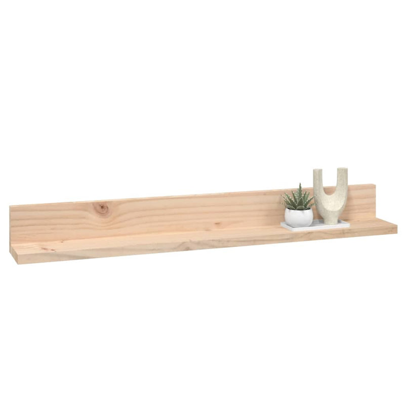 vidaXL Wall Shelves 2 pcs 110x12x9 cm Solid Wood Pine