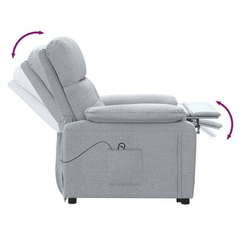 vidaXL Stand up Chair Cream Fabric