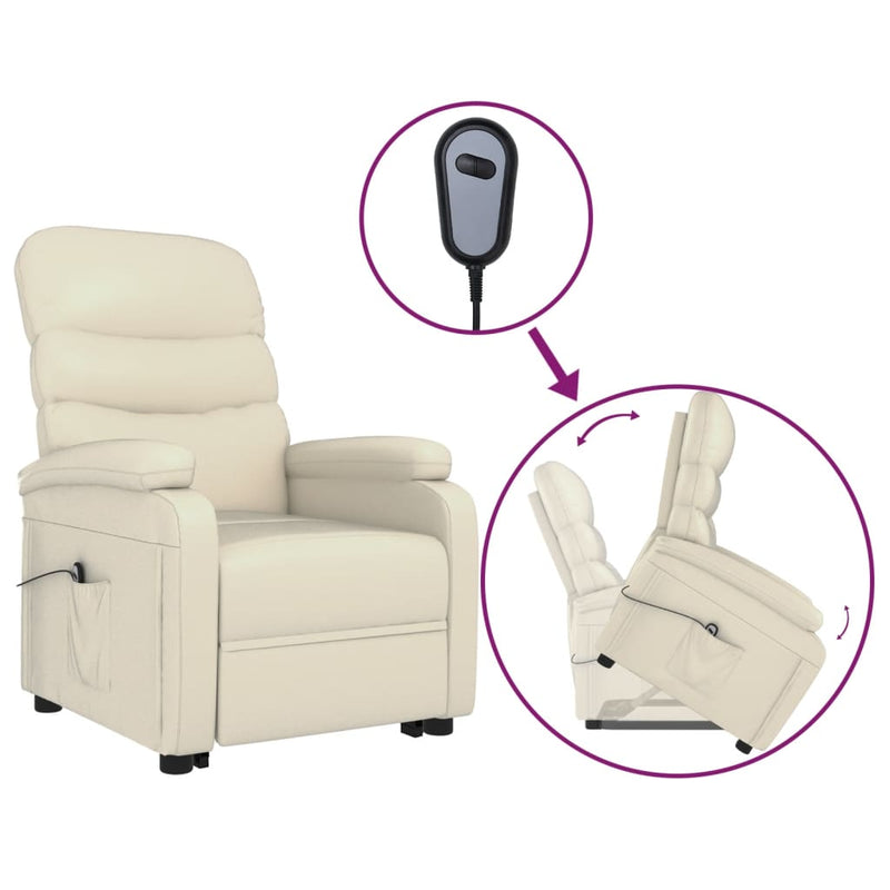 vidaXL Stand up Chair Black Faux Leather