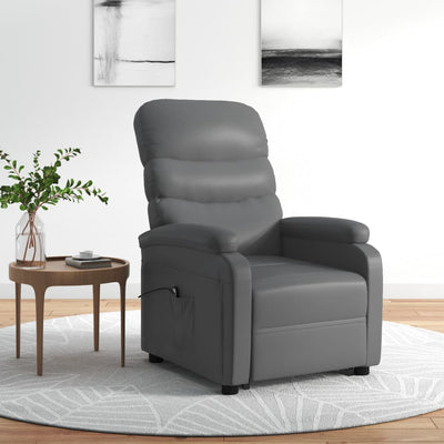 vidaXL Stand up Chair Black Faux Leather