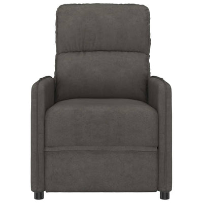 vidaXL Stand up Massage Chair Dark Grey Microfiber Fabric