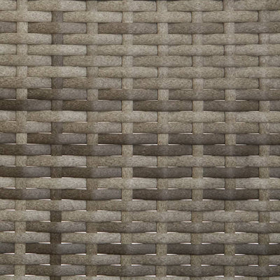 vidaXL 3-Seater Garden Bench with Cushions Grey Poly Rattan