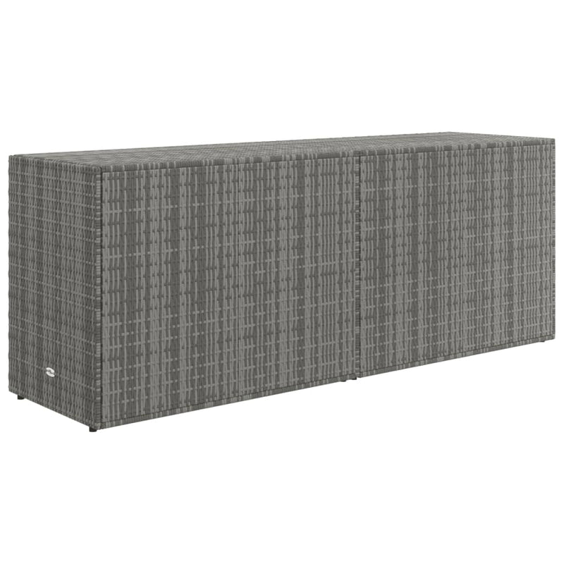 vidaXL Garden Storage Cabinet Black 100x55.5x80 cm Poly Rattan