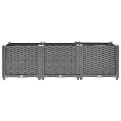 vidaXL Raised Bed 160x40x38 cm Polypropylene