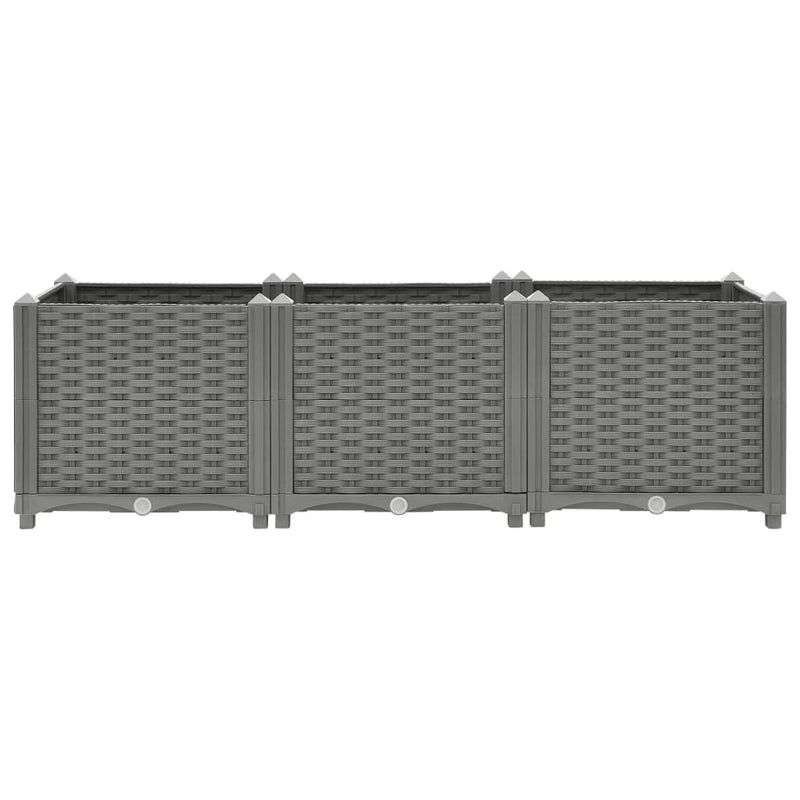 vidaXL Raised Bed 160x40x38 cm Polypropylene