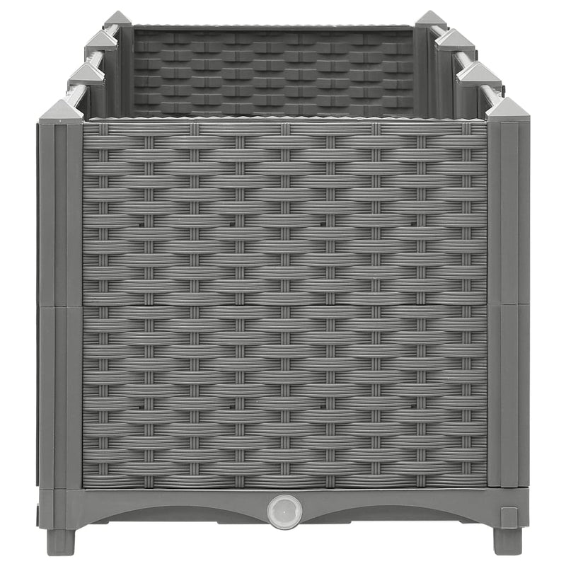 vidaXL Raised Bed 160x40x38 cm Polypropylene