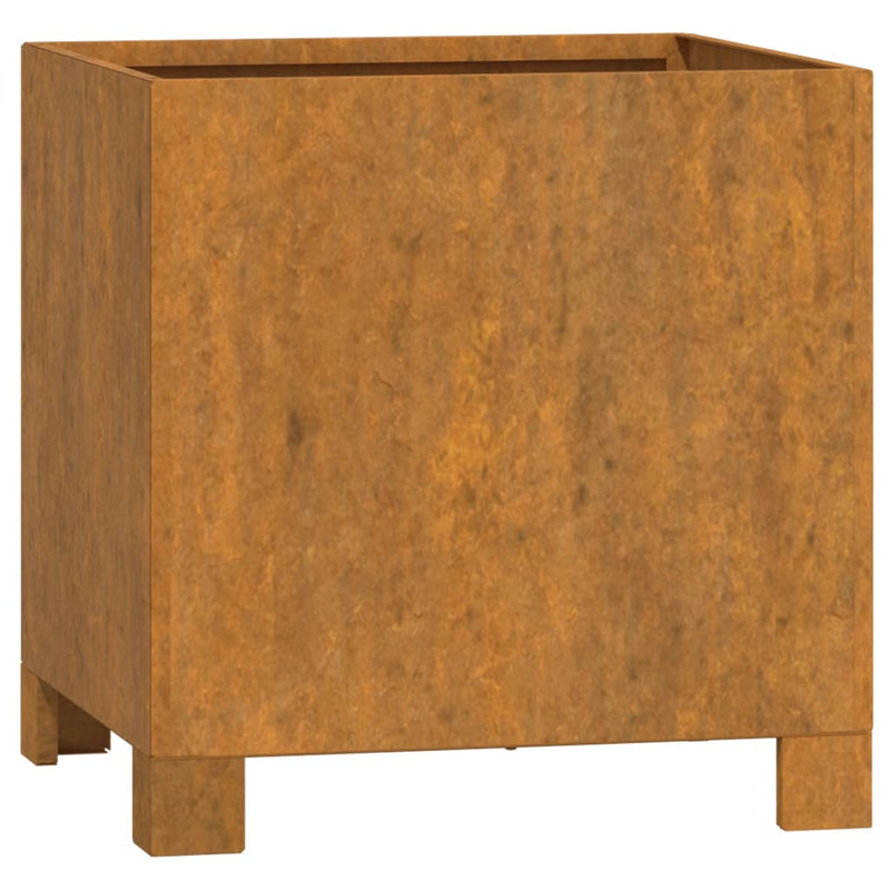 vidaXL Planter with Legs Rusty 49x47x50 cm Corten Steel