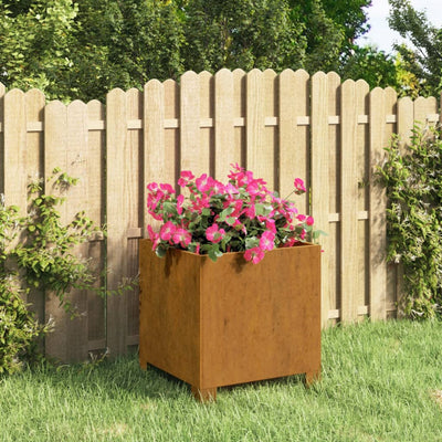 vidaXL Planter with Legs Rusty 49x47x50 cm Corten Steel