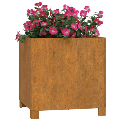 vidaXL Planter with Legs Rusty 49x47x50 cm Corten Steel