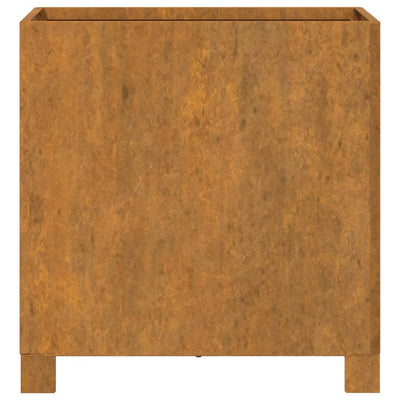 vidaXL Planters with Legs 2 pcs Rusty 42x40x43 cm Corten Steel
