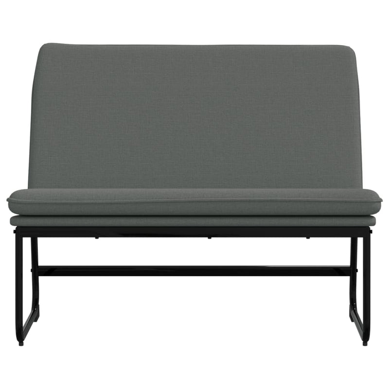 vidaXL Bench Dark Grey 100x75x76 cm Fabric