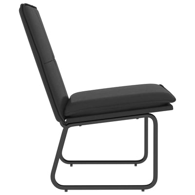 vidaXL Lounge Chair Black 54x75x76 cm Faux Leather