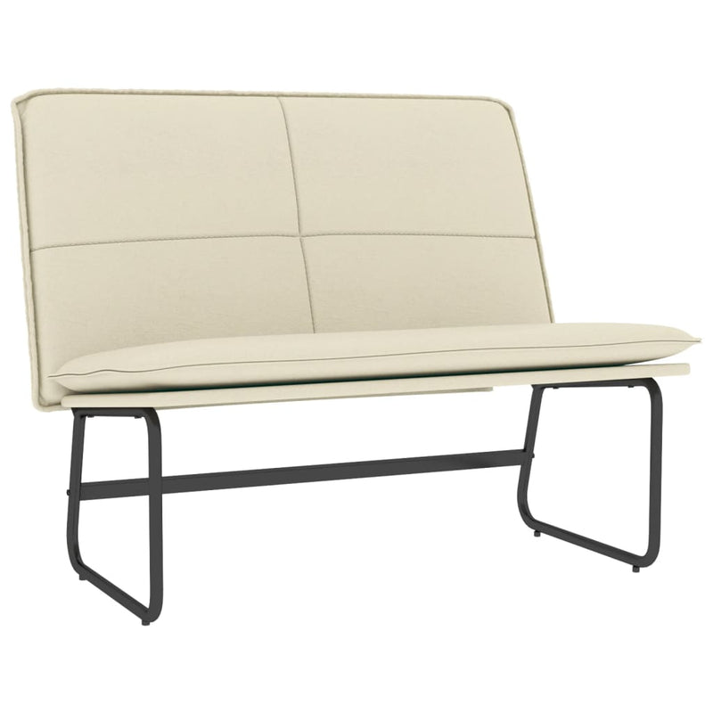 vidaXL Bench Cream 100x64x80 cm Faux Leather