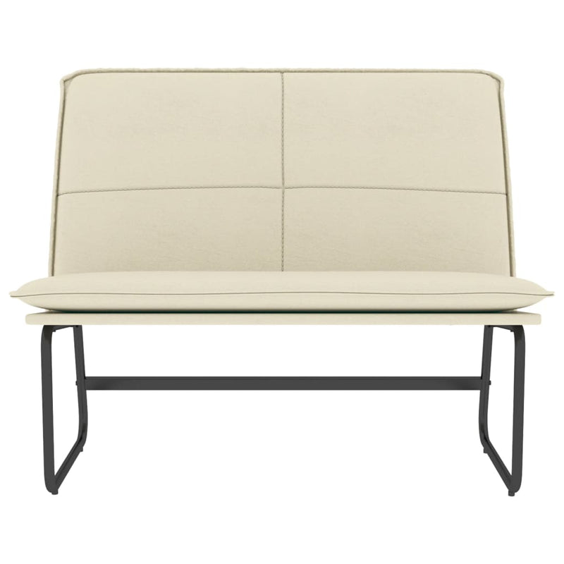 vidaXL Bench Cream 100x64x80 cm Faux Leather