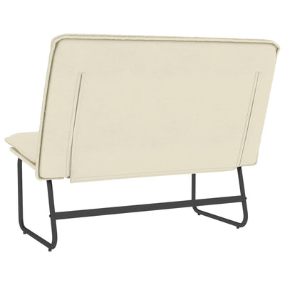 vidaXL Bench Cream 100x64x80 cm Faux Leather