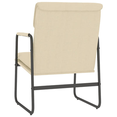 vidaXL Lounge Chair Cream 55x64x80 cm Fabric