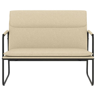 vidaXL Bench Cream 100x64x80 cm Fabric