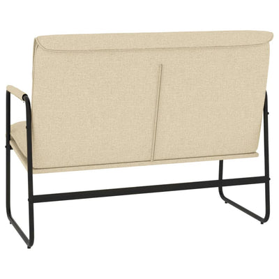 vidaXL Bench Cream 100x64x80 cm Fabric