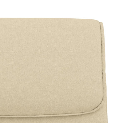 vidaXL Bench Cream 100x64x80 cm Fabric