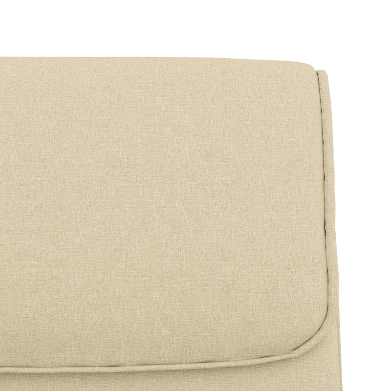 vidaXL Bench Cream 100x64x80 cm Fabric