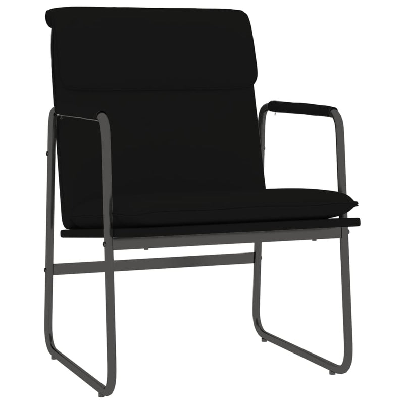 vidaXL Lounge Chair Black 54x75x76 cm Faux Leather